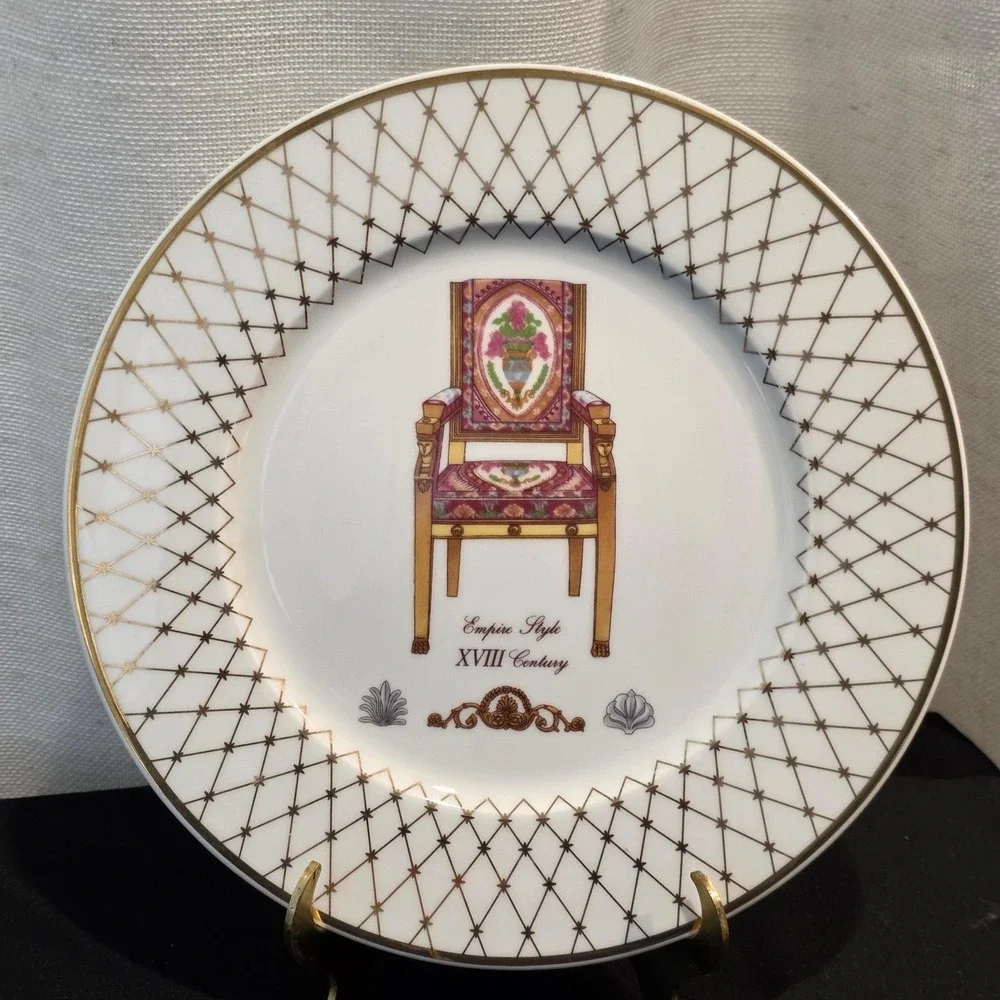 French‎ Chairs Collection Email de Limoges Porcelain Plates Wall Home Decor